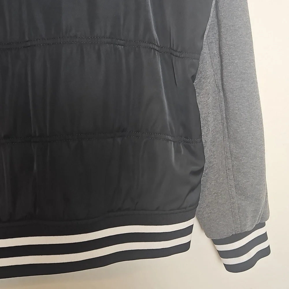 American Rag Black and Gray Bomber Jacket
